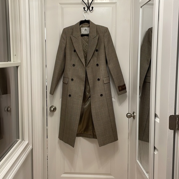 Babaton figure coat in houndstooth print - Picture 3 of 7